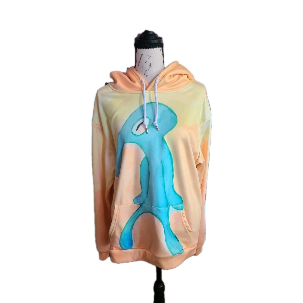Bold & Brash Squidward Hoodie  Meme Art Graphic Pullover Sweatshirt‎ Unisex